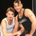 With Chris Yosef on the set of Rough. Fist and Piss (photo by Brian Mills)